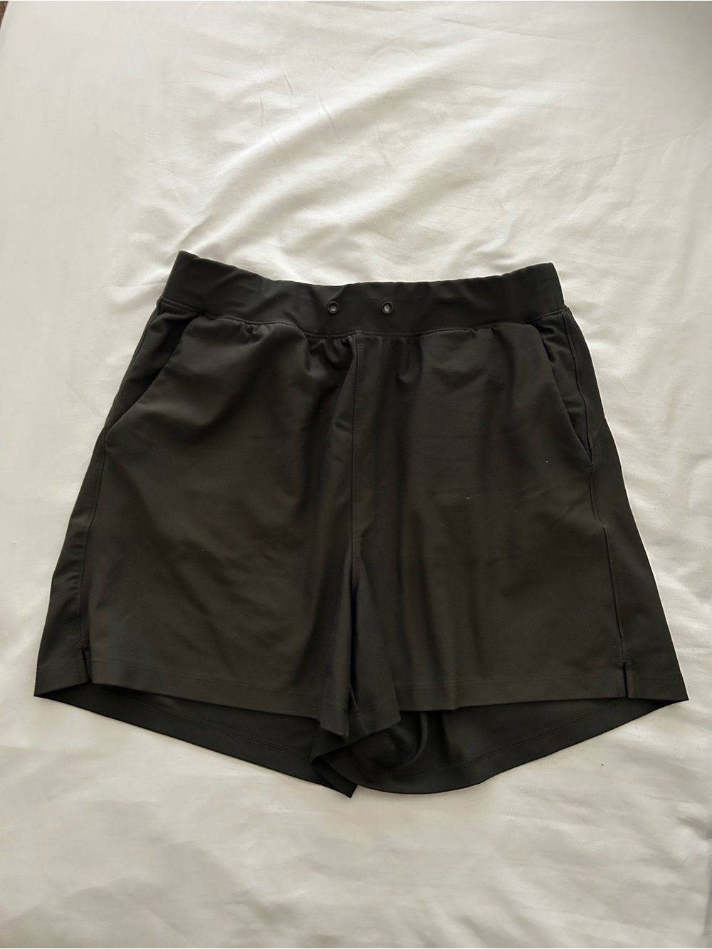 Old Navy Powersoft Olive Grey Shorts